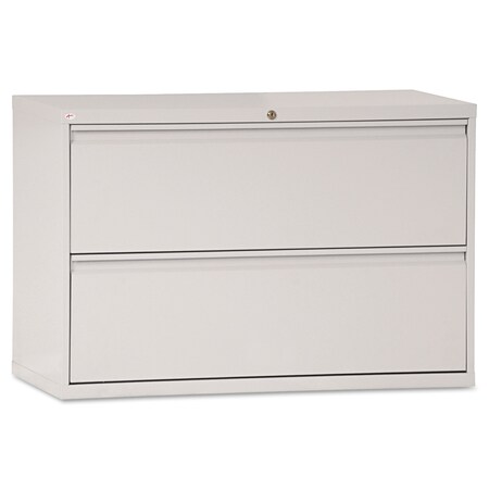 Alera Lateral File, 2 Legal/Letter-Size File Drawers, Light Gray, 42 in. x 18 in. x 28 in. 17458